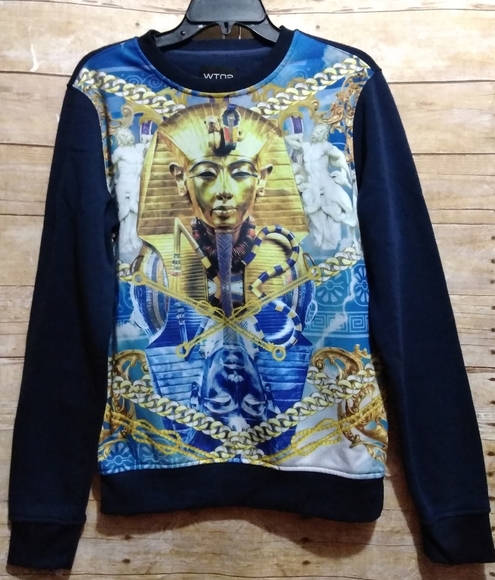 WtO2  Egyptian pharaoh graphic sweatshirt - Picture 10 of 11